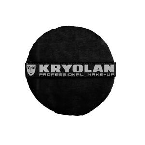 Kryolan Puszek do pudru okrągły czarny 8 cm