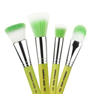 Bdellium Tools Green Bambu Foundation Zestaw 4 pędzli do podkładu